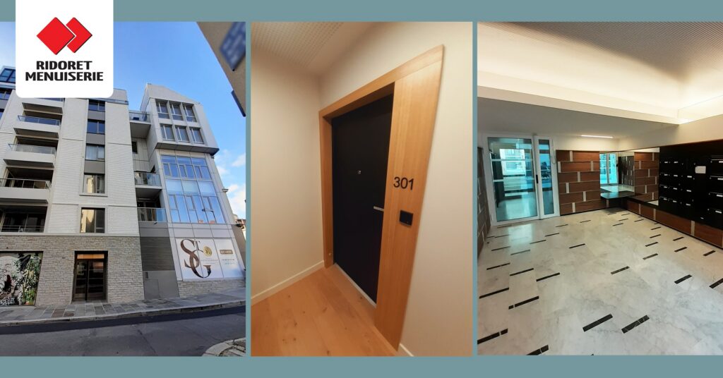 agencement intérieur, menuiserie extérieure et intérieure immeuble par ridoret menuiserie