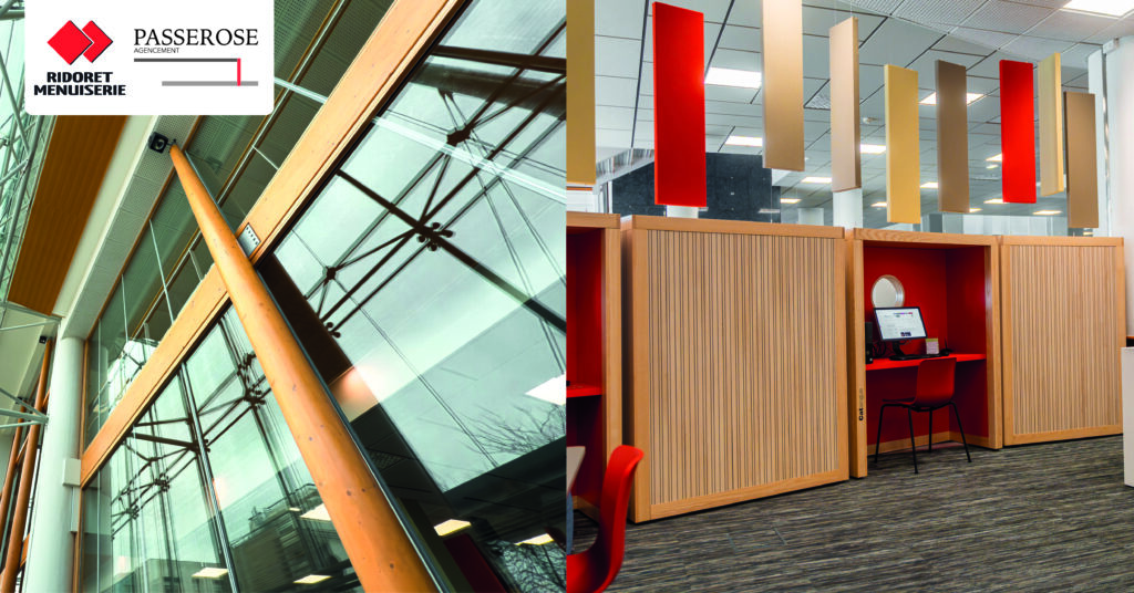 médiathèque Michel Crépeau par Ridoret Menuiserie La Rochelle